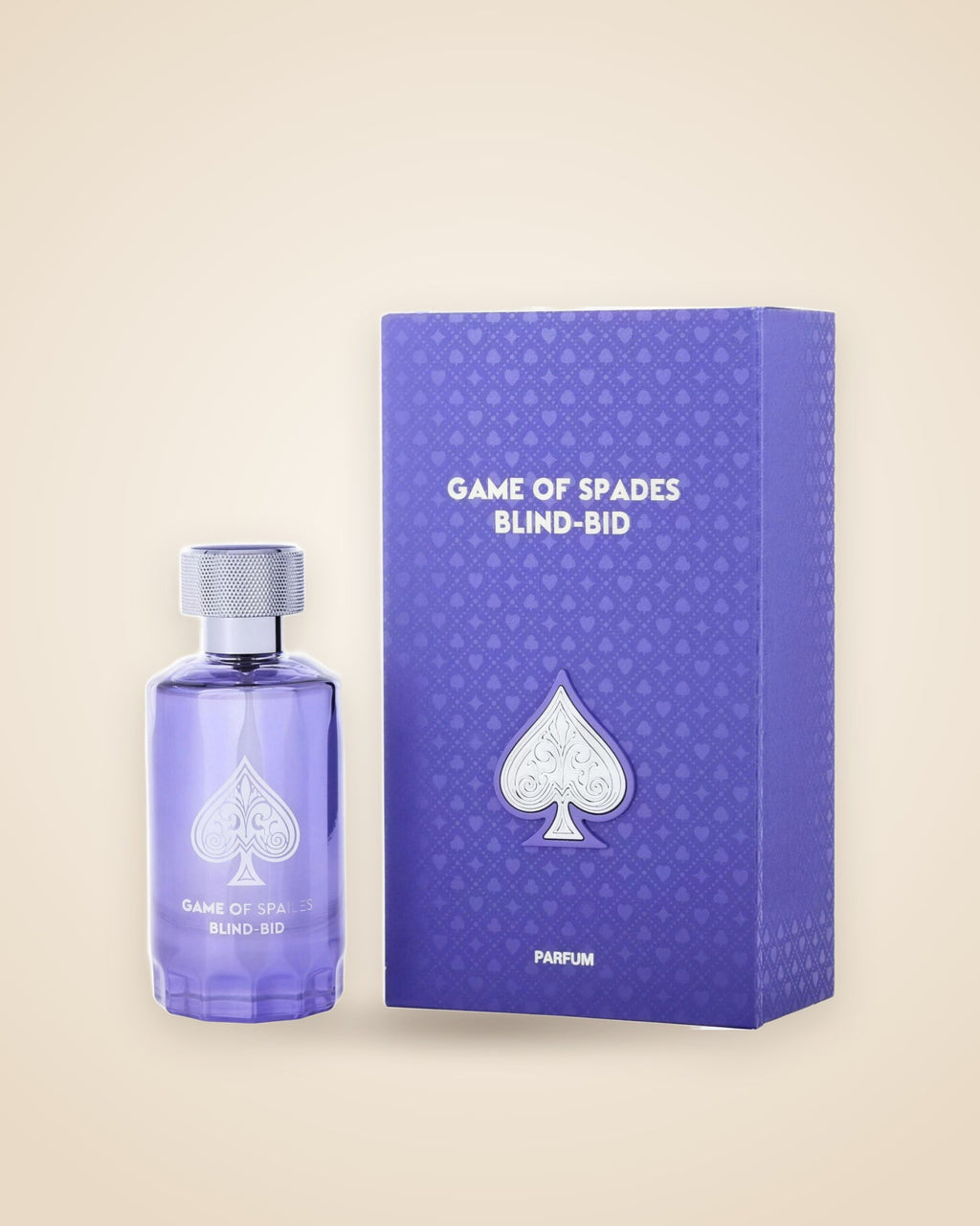 Game of Spades Blind Bid de Jo Milano Paris: frasco con su caja (imagen de prueba)
