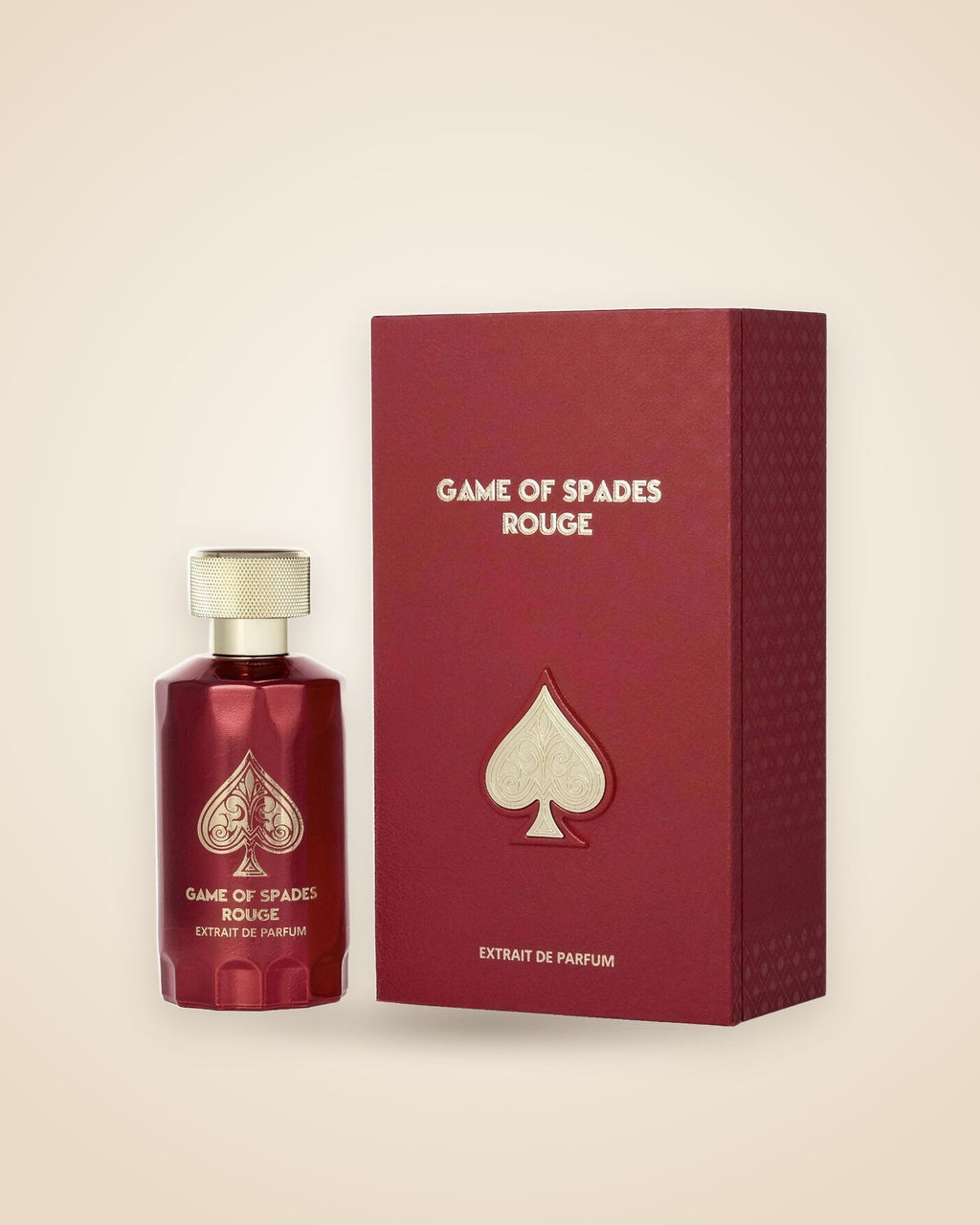 Game of Spades Rouge de Jo Milano Paris: frasco con su caja (imagen de prueba)