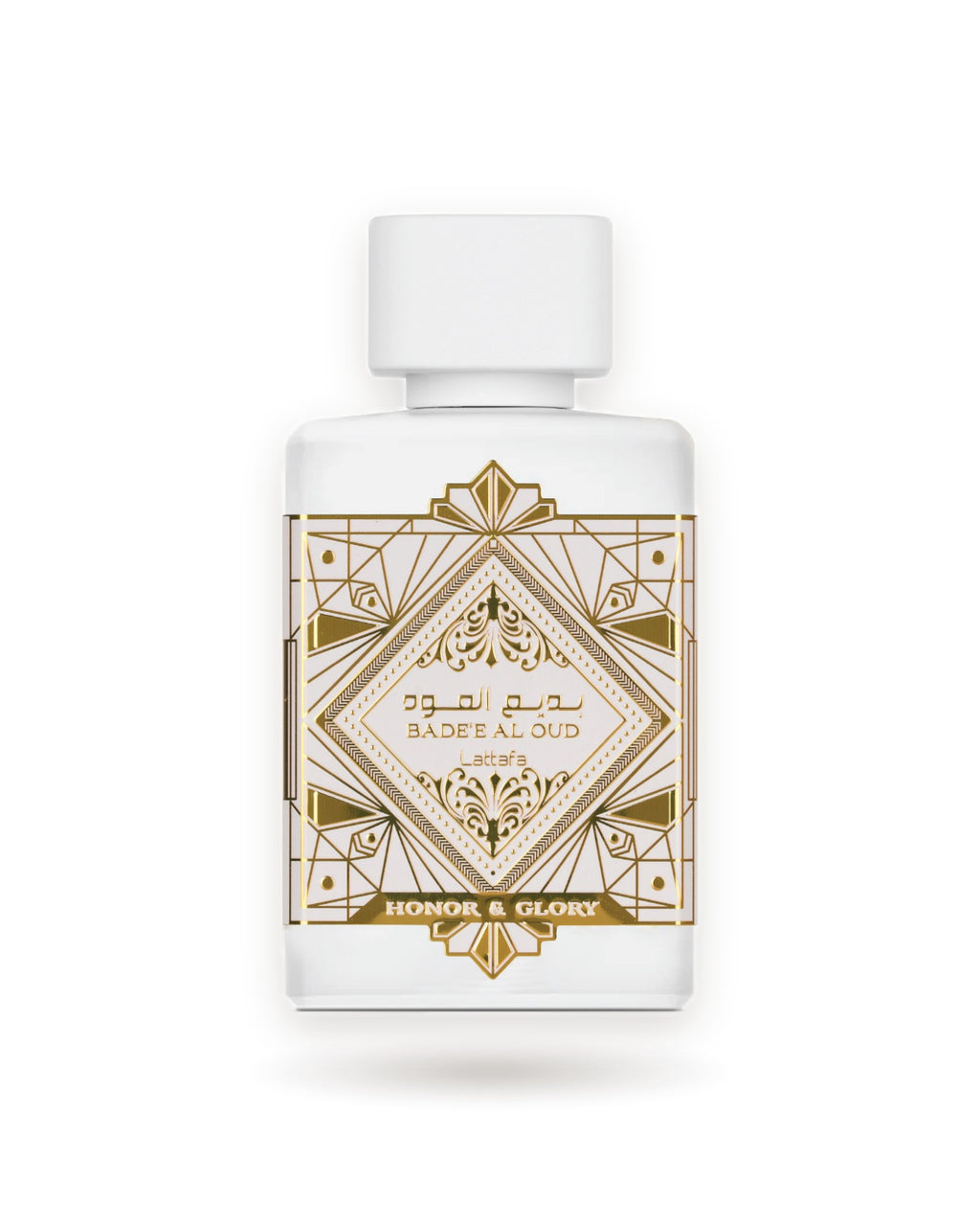 Bade'e Al Oud Honor & Glory de Lattafa: frasco