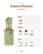 Eclaire Pistache de Lattafa: pirámide olfativa